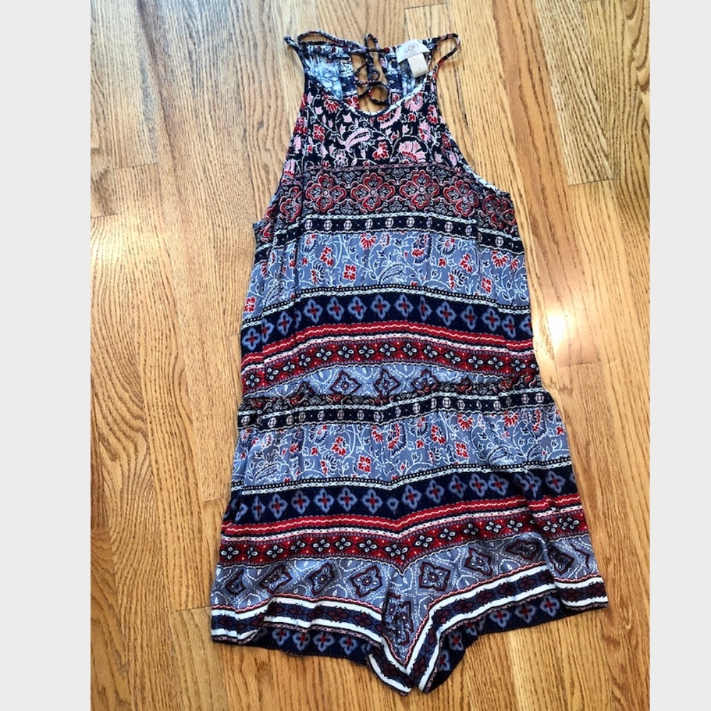 Loft Multi-Patterned/Multi-Colored Romper
